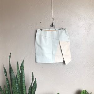 Beige and pink Zara miniskirt